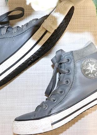 Кожаные кеды converse (конверс) на стопу 21-21,5 см