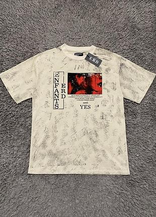 Футболка ord мужская enfants флорes deprimes с принтом made in ausa