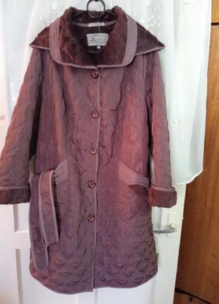 Тепле пальто батал