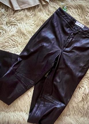 Кожаные брюки mango