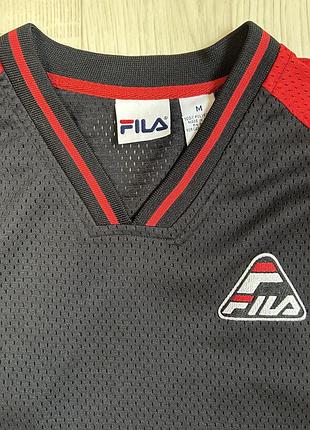 Світшот vintage 90s fila red, white and black 2