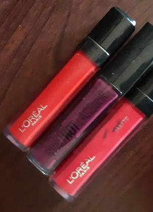 Рідка стійка помада loreal.