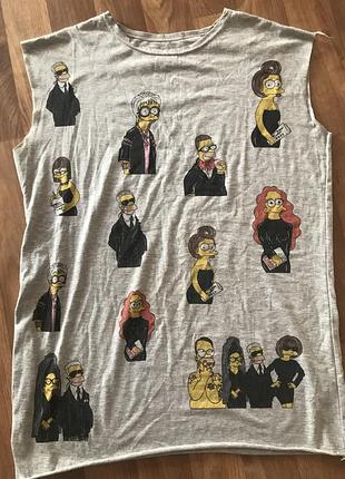 Безрукавка длинная simpsons
