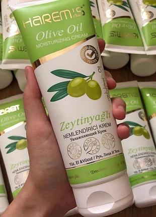 Крем оливковий для рук та тіла harems великий об'єм 250 ml
