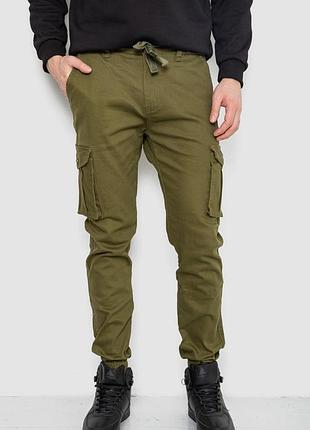 Штани чоловічі карго, колір хакі