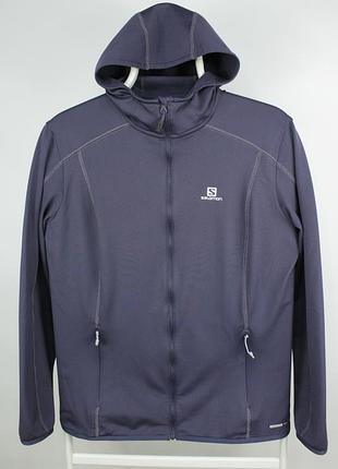 Тепле спортивне худі кофта salomon discovery hoodie purple advanced skin warm women's