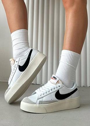 Кеди nike these blazer platform white