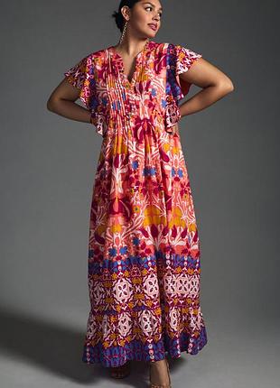 Довга  сукня maeve by anthropologie з квітковим принтом
