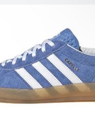 Adidas gazelle indoor blue р. 38 кроссовки голубые