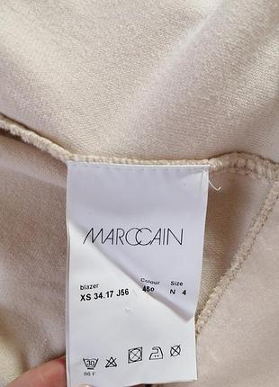 Велюровый бежевый жакет marc cain sport3 фото