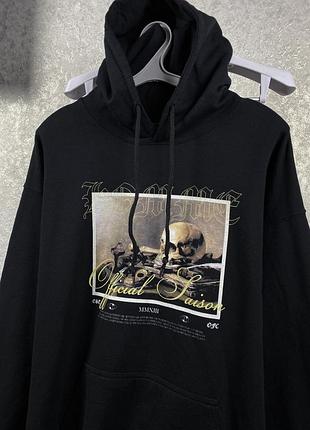 Мужское черное худи homme gildan metal xl3 фото