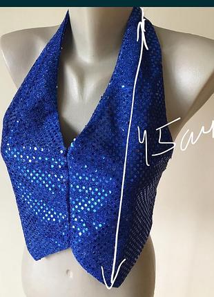 Жилет с блестками