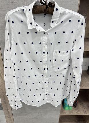 Продам женская рубашку в горошек