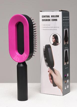 Массажная 3d расческа для волос central hollow comb