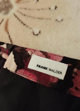 Миди юбка frank walder принт,  мелкое плиссе8 фото