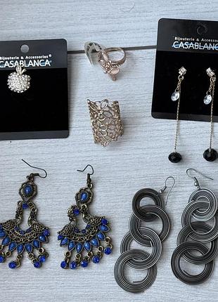 Браслет сережки чокер біжутерія брелок casablanca
