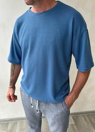 Футболка синяя