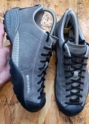 Трекингові кросівки кеди шкіряні замшеві scarpa