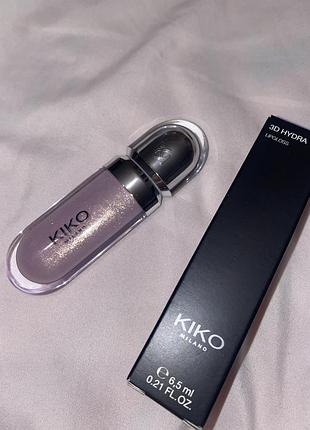 Блеск kiko milano 3d hydra lipgloss 27 pearly lavender оригинал