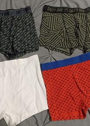 Лот з 4х штук за 250грн боксери труси на хлопчика розмір s 164 158 170 176 шортики шортики бавовна