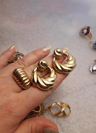 Серьги tat американский винтаж, имеют вес, витые, муть