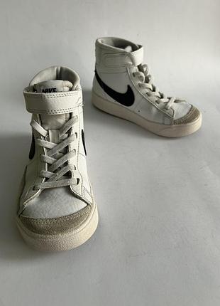 Детские кожаные хайтопы от nike