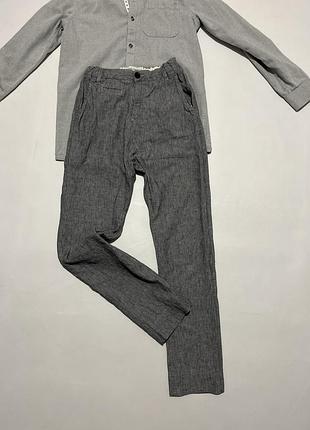 Льняні брюки зара на 11/12 років zara