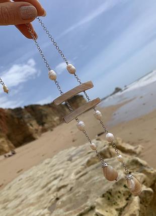 Кольє з перламутром і перламутром | парал