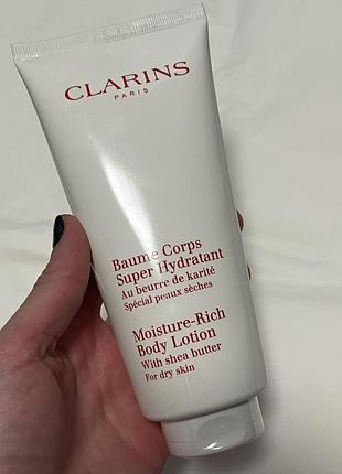 Clarins moisture-rich body lotion поживне молочко для тіла