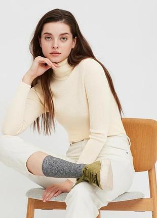 Тонкая шерсть. свитер водолазка гольф свитер с горлом uniqlo