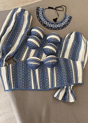 Корсет вишиванка з рукавами