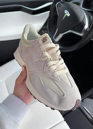 Жіночі кросівки new balance 327 cream premium
