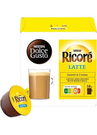 Капсули nescafé dolce gusto ricoré latte (16 шт), лате з цикорієм