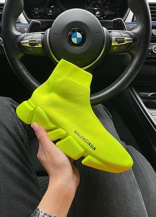 Кроссовки balenciaga speed trainer yellow распродаж sale