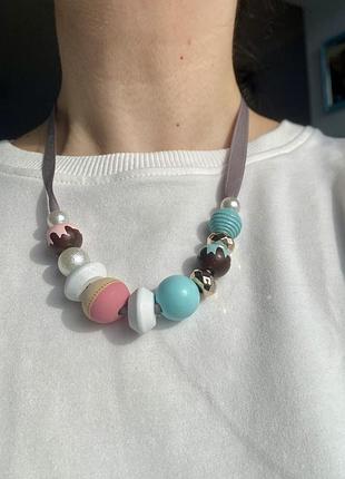 Стильна прикраса дизайнерська намисто6 фото