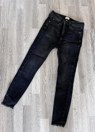 Графитовые скинни river island