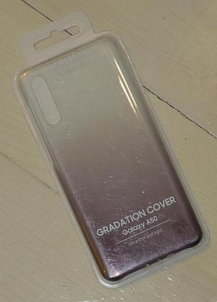 Чехол samsung gradation cover для a50 a505 black ef-aa505cbegru 0504