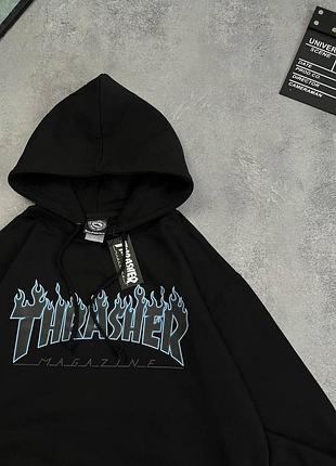 Черное худи thrasher magazine 2