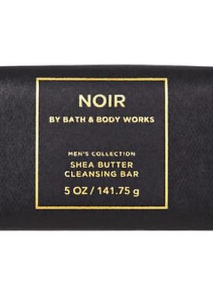 Брускове мило для чоловіків bath & body works noir shea butter cleansing bar