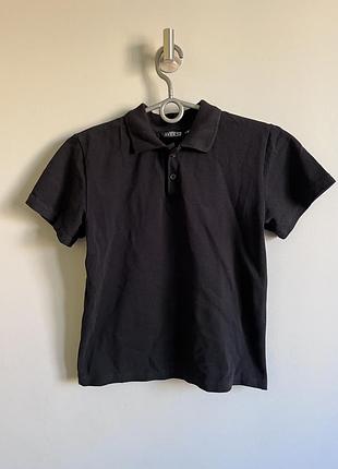 Футболка поло чорна на хлопчика