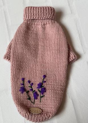 Светрик на маленьку  собачку