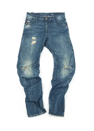 Мужские голубые джинсы g-star raw arc 3d loose tapered 30х32