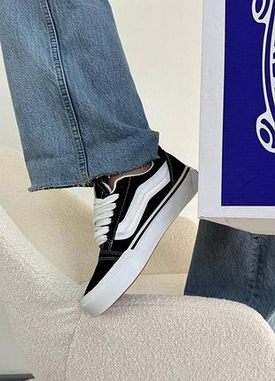 Vans knu skool platform black/ white