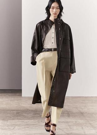 Плащ zara zw collection burgundy xs-s
