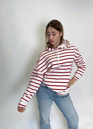 Худи женское полоскатое