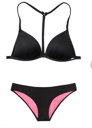 Купальник push-up victoria’s secret pink s/xs