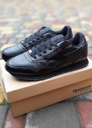 Чоловічі кросівки reebok classic black чорні