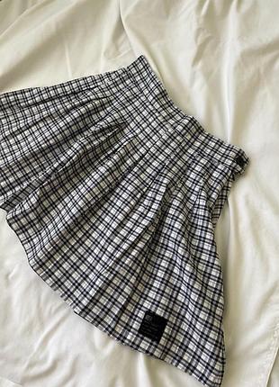 Теннисная юбка в клетку