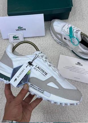 Мужские кроссовки lacoste elite active белые