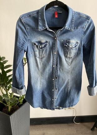 Сорочка джинсова